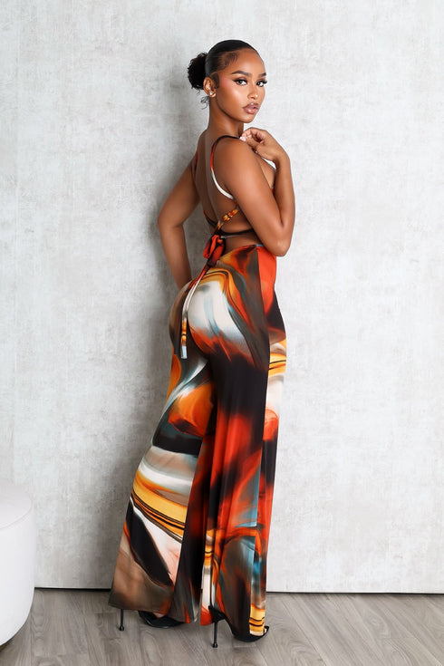 Lavia Halter Cut Out Jumpsuit